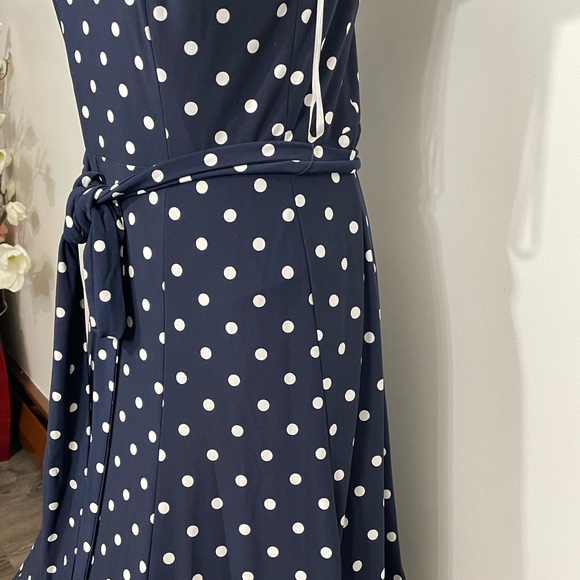 Ralph Lauren Polka Dot Sleeveless Dress - Picture 2 of 10